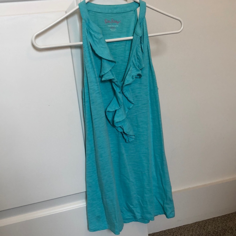 Lilly Pulitzer tank with ruffle